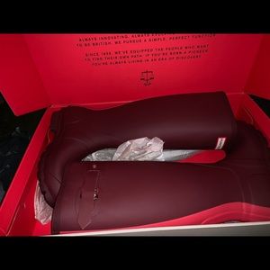 Hunter Burgandy/dark red Rain boot